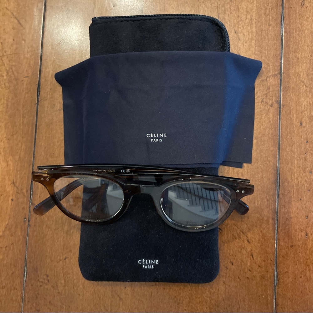 New- Celine glasses - brown/ tortoise coloring with nose piece - Picture 9 of 9